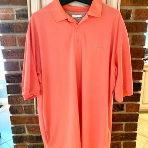 Men’s Columbia PFG XLT salmon polo shirt, like new